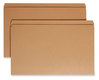 A Picture of product SMD-15710 Smead™ Heavyweight Kraft File Folder Straight Tabs, Legal Size, 0.75" Expansion, 11-pt Brown, 100/Box