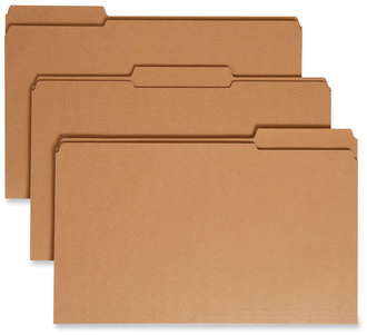 Smead™ Heavyweight Kraft File Folder 1/3-Cut Tabs: Assorted, Legal Size, 0.75" Expansion, 11-pt Brown, 100/Box