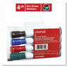 A Picture of product UNV-43650 Universal™ Dry Erase Marker Broad Chisel Tip, Assorted Colors, 4/Set