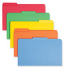 A Picture of product SMD-16943 Smead™ Colored File Folders 1/3-Cut Tabs: Assorted, Legal Size, 0.75" Expansion, Colors, 100/Box