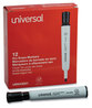 A Picture of product UNV-43651 Universal™ Dry Erase Marker Broad Chisel Tip, Black, Dozen