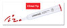 A Picture of product UNV-43652 Universal™ Dry Erase Marker Broad Chisel Tip, Red, Dozen