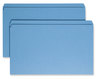 A Picture of product SMD-17010 Smead™ Reinforced Top Tab Colored File Folders Straight Tabs, Legal Size, 0.75" Expansion, Blue, 100/Box