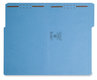 A Picture of product SMD-17040 Smead™ Top Tab Colored Fastener Folders 0.75" Expansion, 2 Fasteners, Legal Size, Blue Exterior, 50/Box