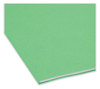 A Picture of product SMD-17110 Smead™ Reinforced Top Tab Colored File Folders Straight Tabs, Legal Size, 0.75" Expansion, Green, 100/Box