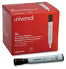 A Picture of product UNV-43655 Universal™ Dry Erase Marker Value Pack, Broad Chisel Tip, Black, 36/Pack