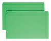 A Picture of product SMD-17110 Smead™ Reinforced Top Tab Colored File Folders Straight Tabs, Legal Size, 0.75" Expansion, Green, 100/Box