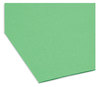 A Picture of product SMD-17134 Smead™ Reinforced Top Tab Colored File Folders 1/3-Cut Tabs: Assorted, Legal Size, 0.75" Expansion, Green, 100/Box