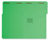 A Picture of product SMD-17140 Smead™ Top Tab Colored Fastener Folders 0.75" Expansion, 2 Fasteners, Legal Size, Green Exterior, 50/Box