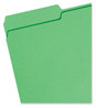 A Picture of product SMD-17143 Smead™ Colored File Folders 1/3-Cut Tabs: Assorted, Legal Size, 0.75" Expansion, Green, 100/Box