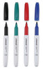 A Picture of product UNV-43670 Universal™ Pen Style Dry Erase Marker Fine Bullet Tip, Assorted Colors, 4/Set