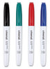 A Picture of product UNV-43670 Universal™ Pen Style Dry Erase Marker Fine Bullet Tip, Assorted Colors, 4/Set