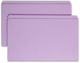 Smead™ Reinforced Top Tab Colored File Folders Straight Tabs, Legal Size, 0.75" Expansion, Lavender, 100/Box