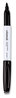 A Picture of product UNV-43671 Universal™ Pen Style Dry Erase Marker Fine Bullet Tip, Black, Dozen