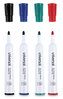 A Picture of product UNV-43680 Universal™ Dry Erase Marker Medium Bullet Tip, Assorted Colors, 4/Set