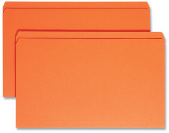 Smead™ Reinforced Top Tab Colored File Folders Straight Tabs, Legal Size, 0.75" Expansion, Orange, 100/Box