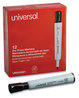 A Picture of product UNV-43681 Universal™ Dry Erase Marker Medium Bullet Tip, Black, Dozen