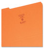 A Picture of product SMD-17534 Smead™ Reinforced Top Tab Colored File Folders 1/3-Cut Tabs: Assorted, Legal Size, 0.75" Expansion, Orange, 100/Box