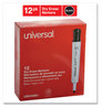 A Picture of product UNV-43681 Universal™ Dry Erase Marker Medium Bullet Tip, Black, Dozen