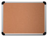 A Picture of product UNV-43713 Universal® Deluxe Cork Board with Aluminum Frame 36 x 24, Tan Surface