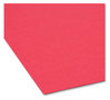 A Picture of product SMD-17734 Smead™ Reinforced Top Tab Colored File Folders 1/3-Cut Tabs: Assorted, Legal Size, 0.75" Expansion, Red, 100/Box