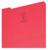 A Picture of product SMD-17734 Smead™ Reinforced Top Tab Colored File Folders 1/3-Cut Tabs: Assorted, Legal Size, 0.75" Expansion, Red, 100/Box