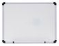 A Picture of product UNV-43722 Universal® Modern Melamine Dry Erase Board with Aluminum Frame 24 x 18, White Surface