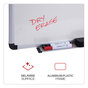 A Picture of product UNV-43723 Universal® Modern Melamine Dry Erase Board with Aluminum Frame 36 x 24, White Surface
