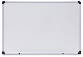 Universal® Modern Melamine Dry Erase Board with Aluminum Frame 36 x 24, White Surface