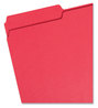 A Picture of product SMD-17743 Smead™ Colored File Folders 1/3-Cut Tabs: Assorted, Legal Size, 0.75" Expansion, Red, 100/Box