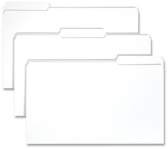 Smead™ Reinforced Top Tab Colored File Folders 1/3-Cut Tabs: Assorted, Legal Size, 0.75" Expansion, White, 100/Box