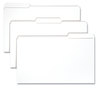 A Picture of product SMD-17834 Smead™ Reinforced Top Tab Colored File Folders 1/3-Cut Tabs: Assorted, Legal Size, 0.75" Expansion, White, 100/Box
