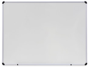 Universal® Modern Melamine Dry Erase Board with Aluminum Frame 48 x 36, White Surface