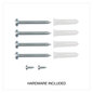 A Picture of product UNV-43725 Universal® Modern Melamine Dry Erase Board with Aluminum Frame 72 x 48, White Surface