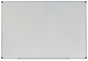 Universal® Modern Melamine Dry Erase Board with Aluminum Frame 72 x 48, White Surface