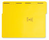 A Picture of product SMD-17940 Smead™ Top Tab Colored Fastener Folders 0.75" Expansion, 2 Fasteners, Legal Size, Yellow Exterior, 50/Box