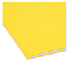 A Picture of product SMD-17943 Smead™ Colored File Folders 1/3-Cut Tabs: Assorted, Legal Size, 0.75" Expansion, Yellow, 100/Box