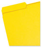 A Picture of product SMD-17943 Smead™ Colored File Folders 1/3-Cut Tabs: Assorted, Legal Size, 0.75" Expansion, Yellow, 100/Box