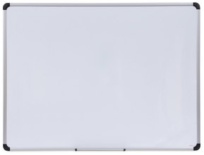 Universal® Deluxe Magnetic Steel Dry Erase Marker Board 48 x 36, White Surface, Aluminum/Plastic Frame