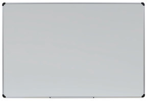Universal® Deluxe Magnetic Steel Dry Erase Marker Board 72 x 48, White Surface, Aluminum/Plastic Frame