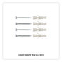 A Picture of product UNV-43743 Universal® Combination Dry Erase & Bulletin Board Cork/Dry Melamine, 36 x 24, Tan/White Surface, Gray/Black Aluminum/Plastic Frame