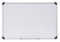 A Picture of product UNV-43841 Universal® Deluxe Porcelain Magnetic Dry Erase Board 36 x 24, White Surface, Silver/Black Aluminum Frame