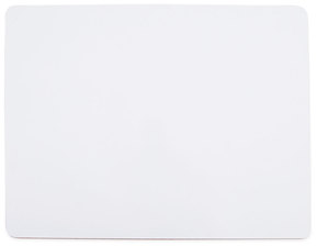 Universal® Lap/Learning Dry-Erase Board Unruled, 11.75 x 8.75, White Surface, 6/Pack