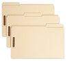 A Picture of product SMD-19547 Smead™ Top Tab Fastener Folders 1/3-Cut Tabs: Assorted, 0.75" Expansion, 2 Fasteners, Letter Size, Manila Exterior, 50/Box