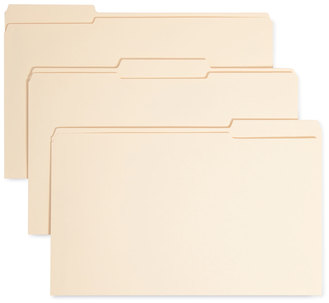 Smead™ Top Tab Manila Expansion Fastener Folders 1.5" 2 Fasteners, Legal Size, Exterior, 50/Box