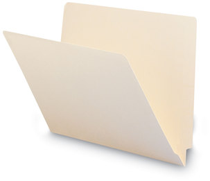 Smead™ Heavyweight Manila End Tab Folders 9.5" High Front, Straight 1-Ply Tabs, Letter Size, 0.75" Expansion, 100/Box