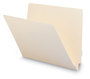 A Picture of product SMD-24100 Smead™ Heavyweight Manila End Tab Folders 9.5" High Front, Straight 1-Ply Tabs, Letter Size, 0.75" Expansion, 100/Box