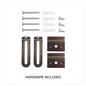 A Picture of product UNV-44636 Universal® Deluxe Melamine Dry Erase Board 48 x 36, White Surface, Silver Aluminum Frame