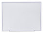 A Picture of product UNV-44636 Universal® Deluxe Melamine Dry Erase Board 48 x 36, White Surface, Silver Aluminum Frame