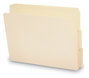 A Picture of product SMD-24134 Smead™ Heavyweight Manila End Tab Folders 9" High Front, 1/3-Cut Tabs: Assorted, Letter, 0.75" Expansion, 100/Box